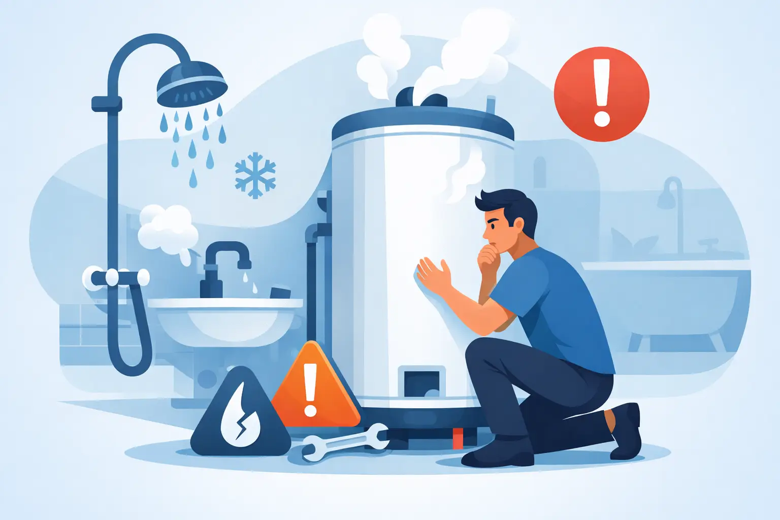 Read more about the article No Hot Water Emergency Help: What to Do Fast